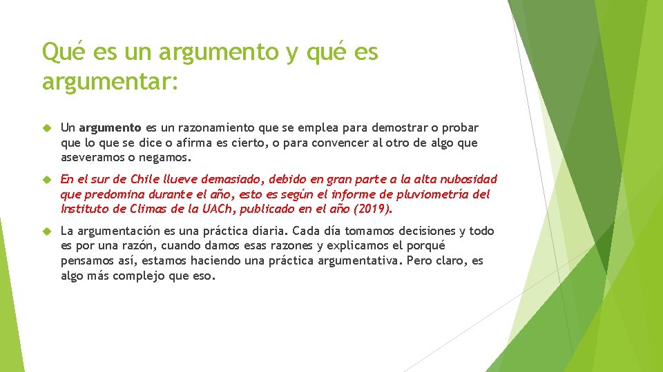 Qué es un argumento y qué es argumentar: Un argumento es un razonamiento que