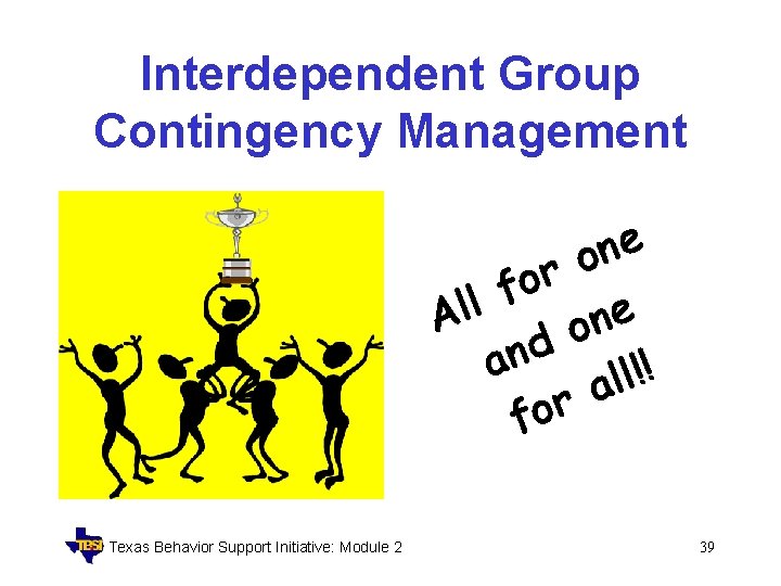 Interdependent Group Contingency Management ne o r o f l l e A n