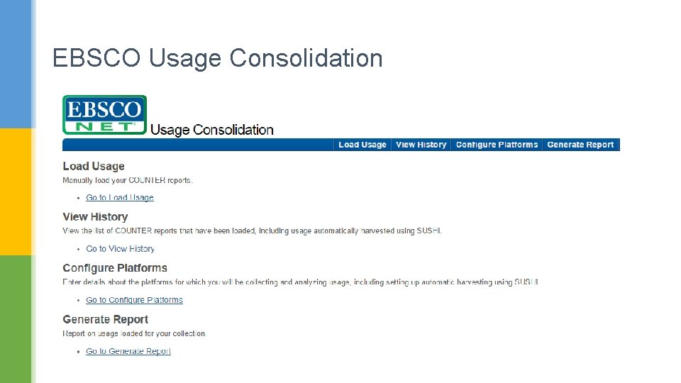 EBSCO Usage Consolidation 