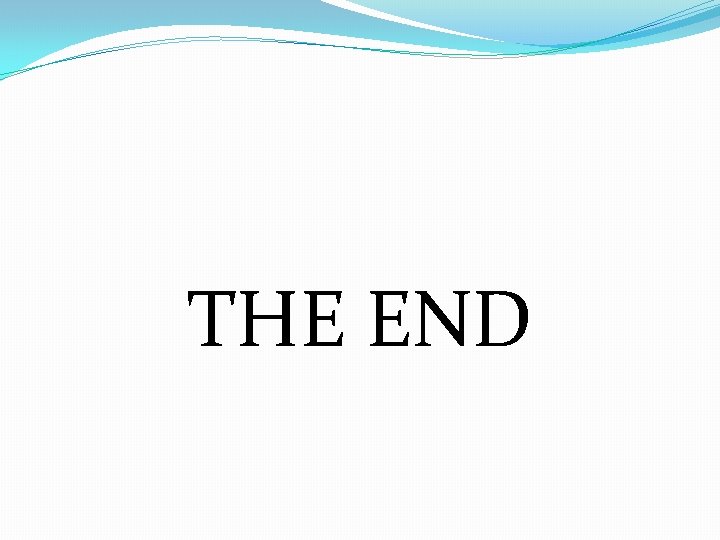  THE END 