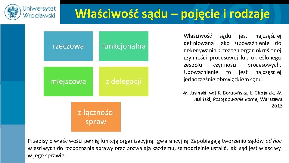 Właściwość sądu – pojęcie i rodzaje rzeczowa funkcjonalna miejscowa z delegacji z łączności spraw