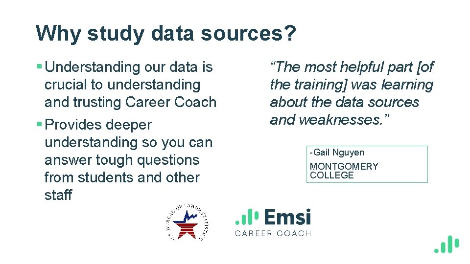 Why study data sources? § Understanding our data is crucial to understanding and trusting