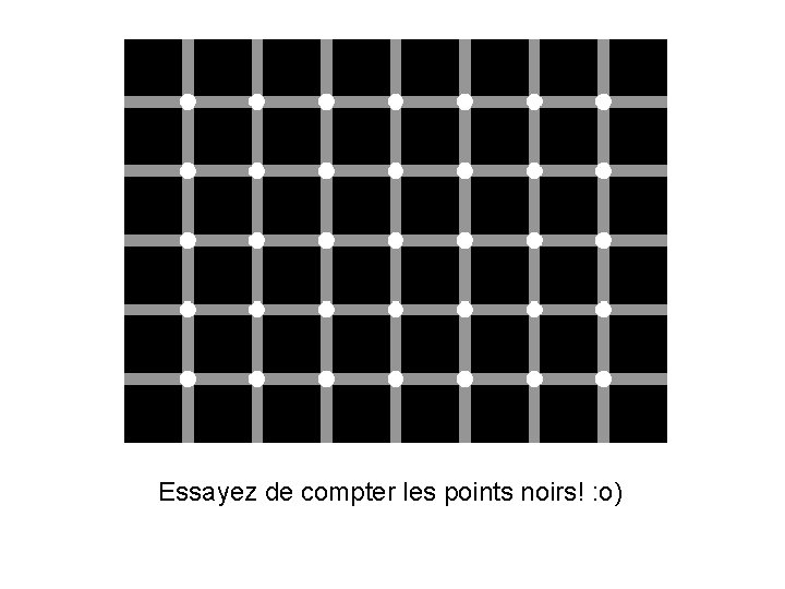 Essayez de compter les points noirs! : o) 