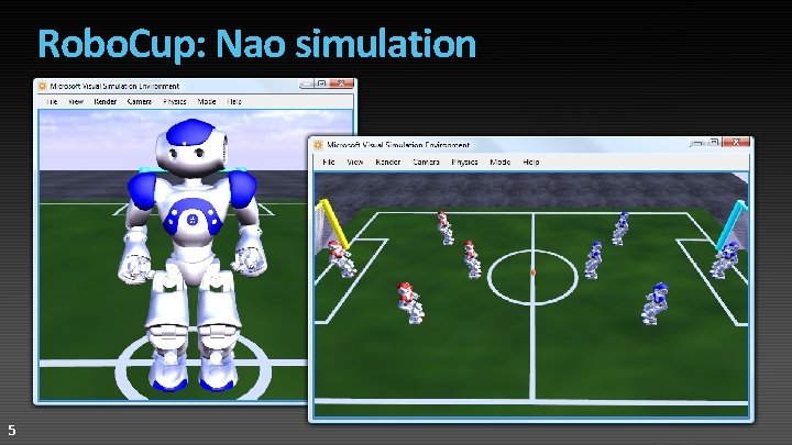 Robo. Cup: Nao simulation 5 