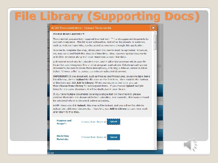 File Library (Supporting Docs) 