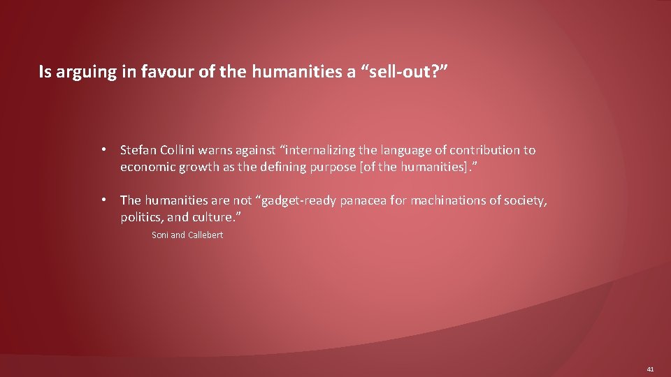 Is arguing in favour of the humanities a “sell-out? ” • Stefan Collini warns
