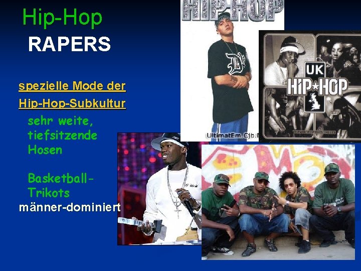 Hip-Hop RAPERS spezielle Mode der Hip-Hop-Subkultur sehr weite, tiefsitzende Hosen Basketball. Trikots männer-dominiert 