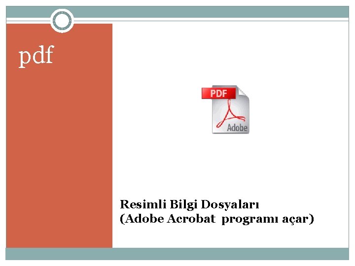 pdf Resimli Bilgi Dosyaları (Adobe Acrobat programı açar) 