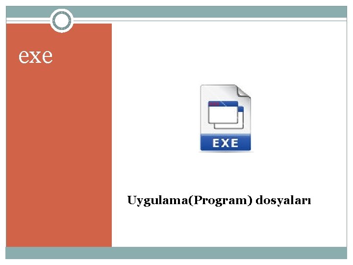 exe Uygulama(Program) dosyaları 