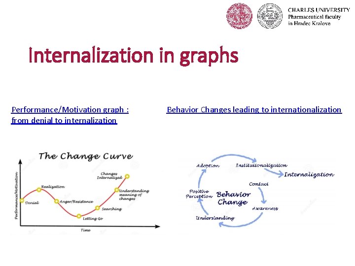 Internalization in graphs Performance/Motivation graph : from denial to internalization Behavior Changes leading to