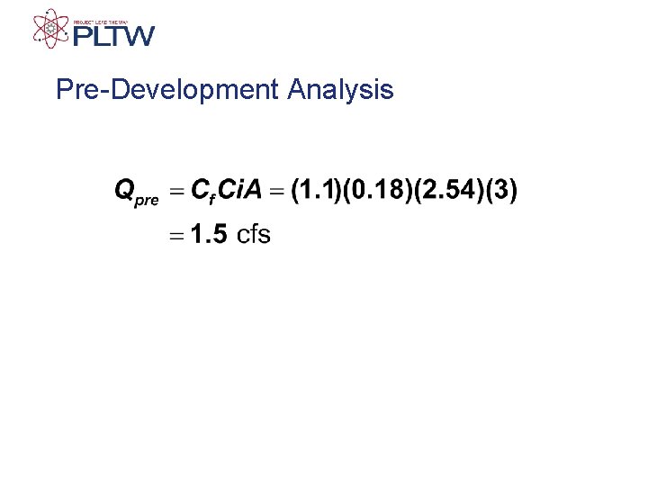 Pre-Development Analysis 