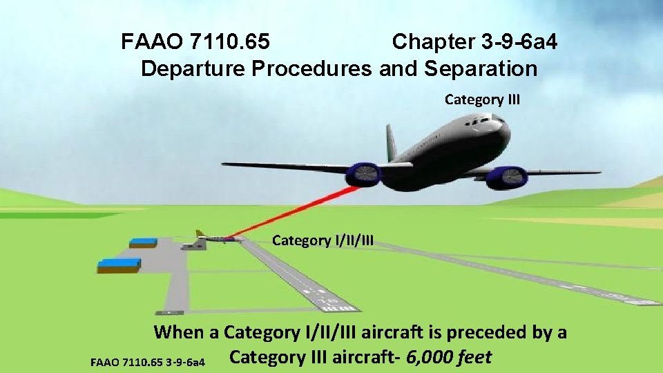 FAAO 7110. 65 Chapter 3 -9 -6 a 4 and Separation LOCAL Departure CONTROLProcedures