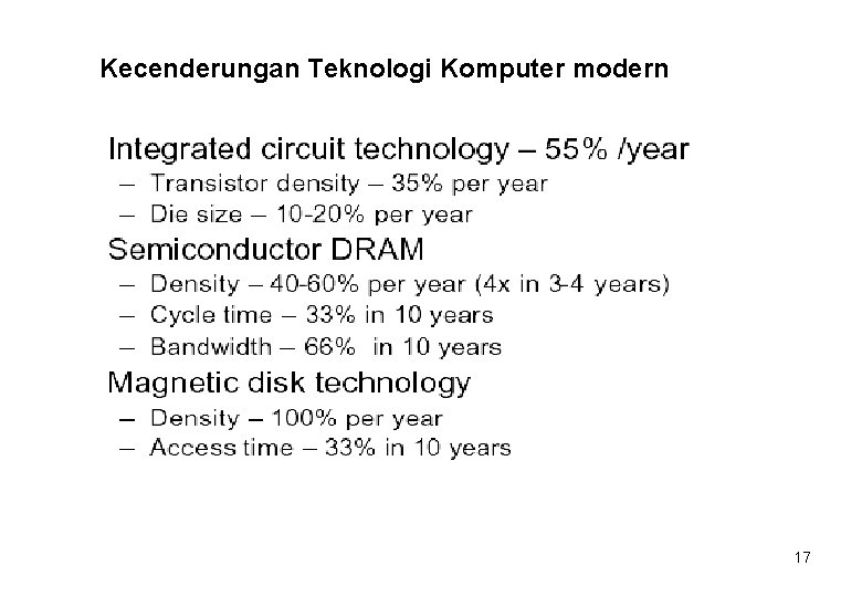 Kecenderungan Teknologi Komputer modern 17 