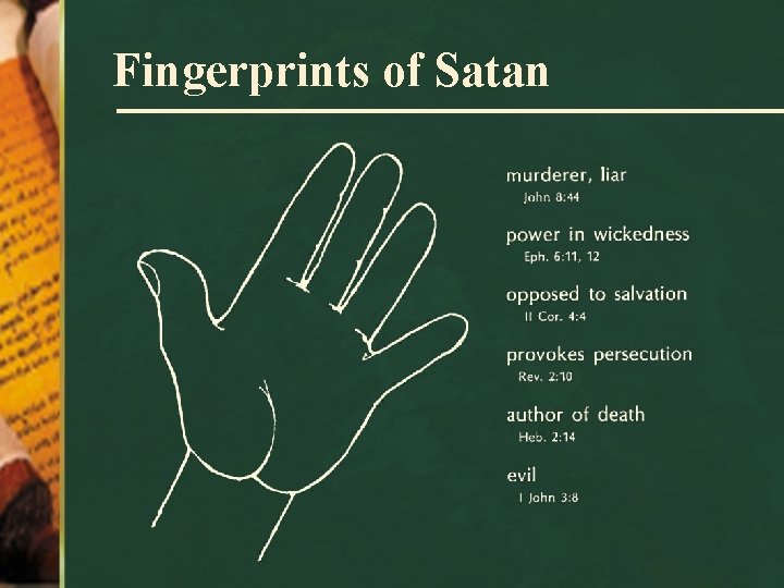 Fingerprints of Satan 
