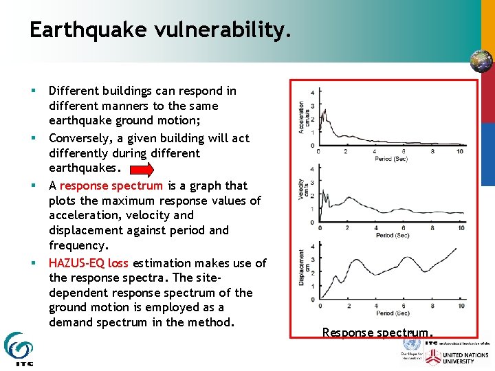 Earthquake vulnerability. § § Different buildings can respond in different manners to the same