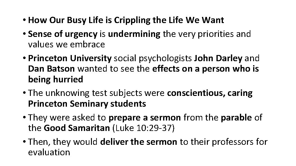  • How Our Busy Life is Crippling the Life We Want • Sense