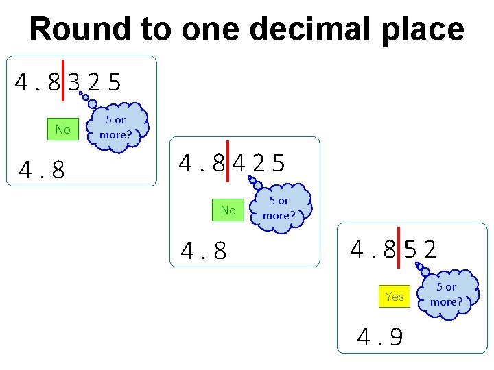 Round to one decimal place 4. 8325 No 4. 8 5 or more? 4. Round to one decimal place 4. 8325 No 4. 8 5 or more? 4.