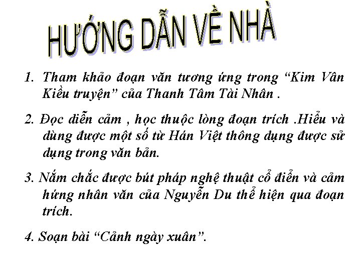 1. Tham khảo đoạn văn tương ứng trong “Kim Vân Kiều truyện” của Thanh