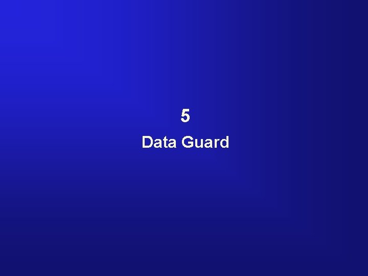 5 Data Guard 