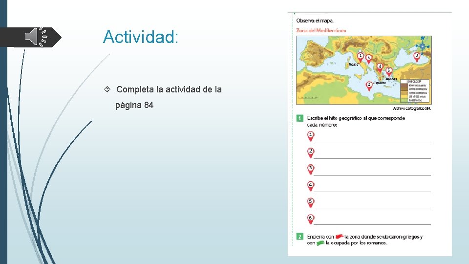 Actividad: Completa la actividad de la página 84 