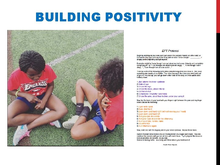 BUILDING POSITIVITY 