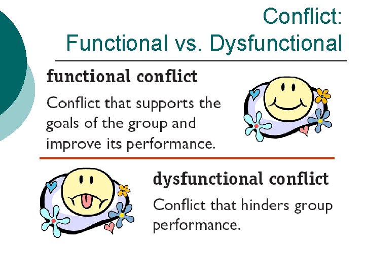Conflict: Functional vs. Dysfunctional 