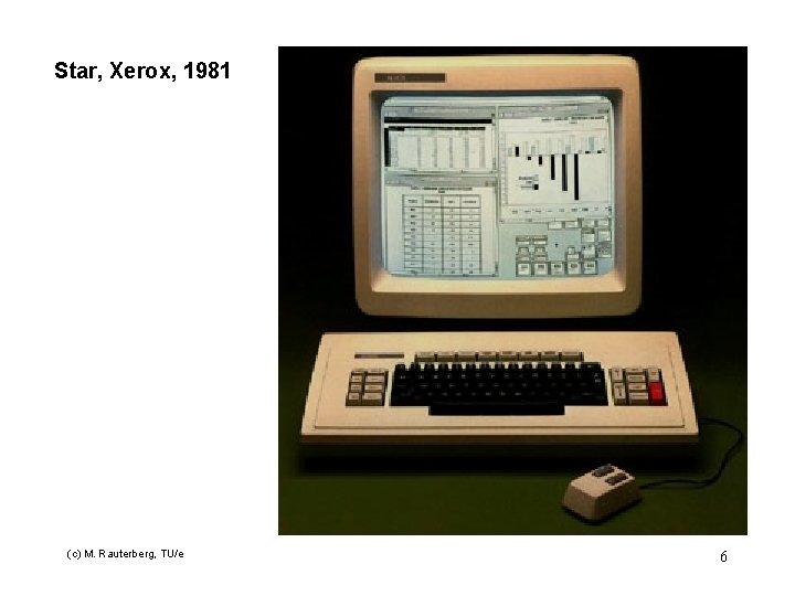 Star, Xerox, 1981 (c) M. Rauterberg, TU/e 6 