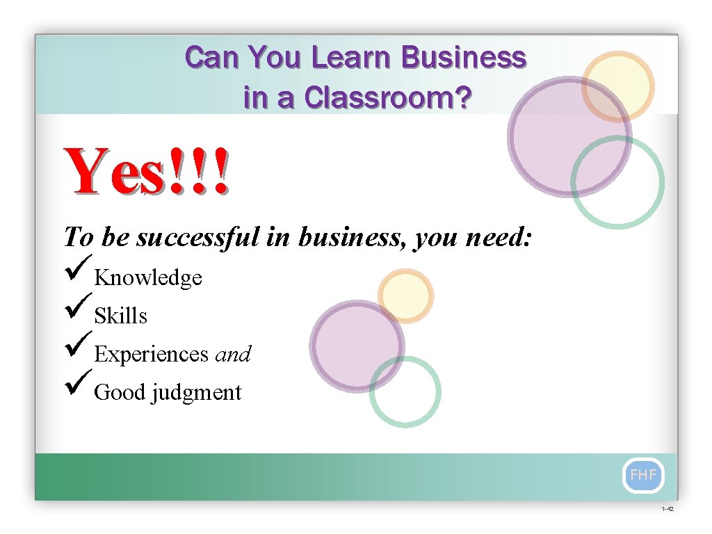 Can You Learn Business in a Classroom? Yes!!! To be successful in business, you