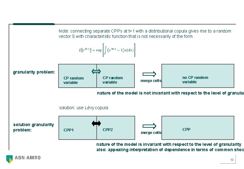 Note: connecting separate CPPs at t=1 with a distributional copula gives rise to a