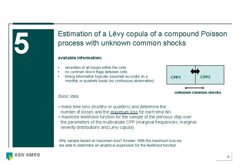 5 Estimation of a Lévy copula of a compound Poisson process with unknown common