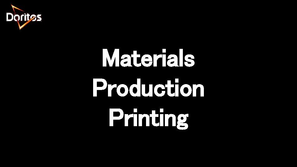 Materials Production Printing 