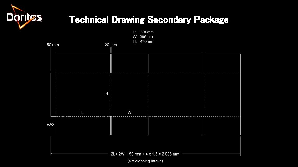 Technical Drawing Secondary Package 