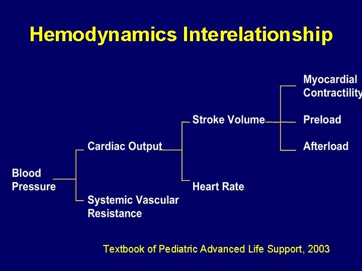 Hemodynamics Interelationship Textbook of Pediatric Advanced Life Support, 2003 