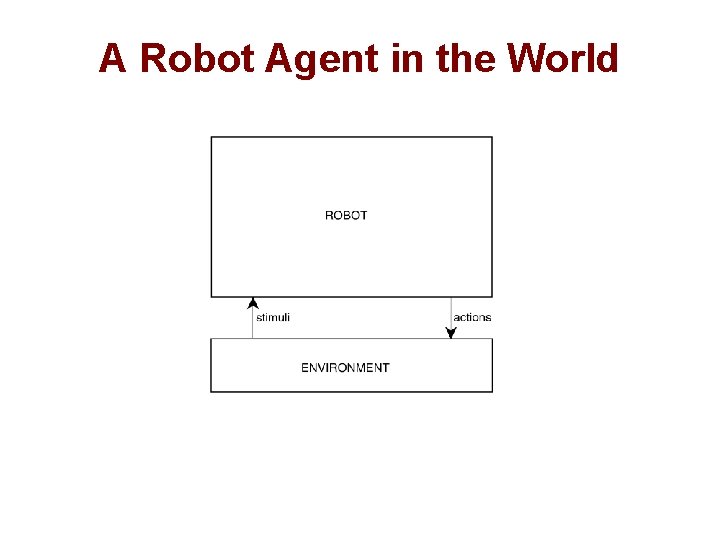 A Robot Agent in the World 