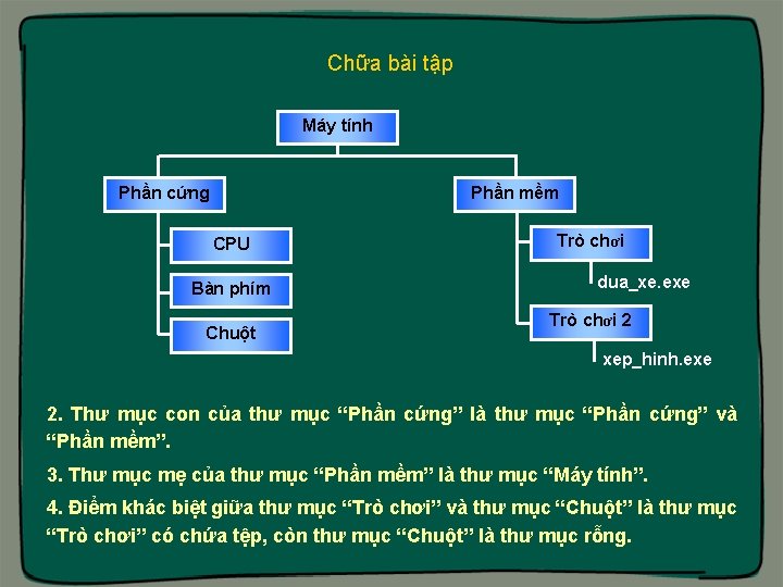 Chữa bài tập Máy tính Phần cứng Phần mềm CPU Bàn phím Chuột Trò