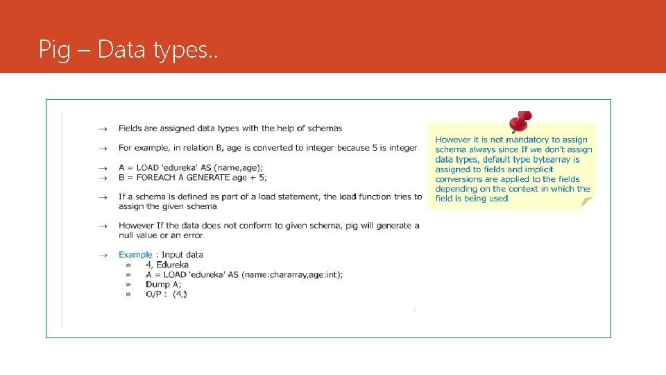 Pig – Data types. . 