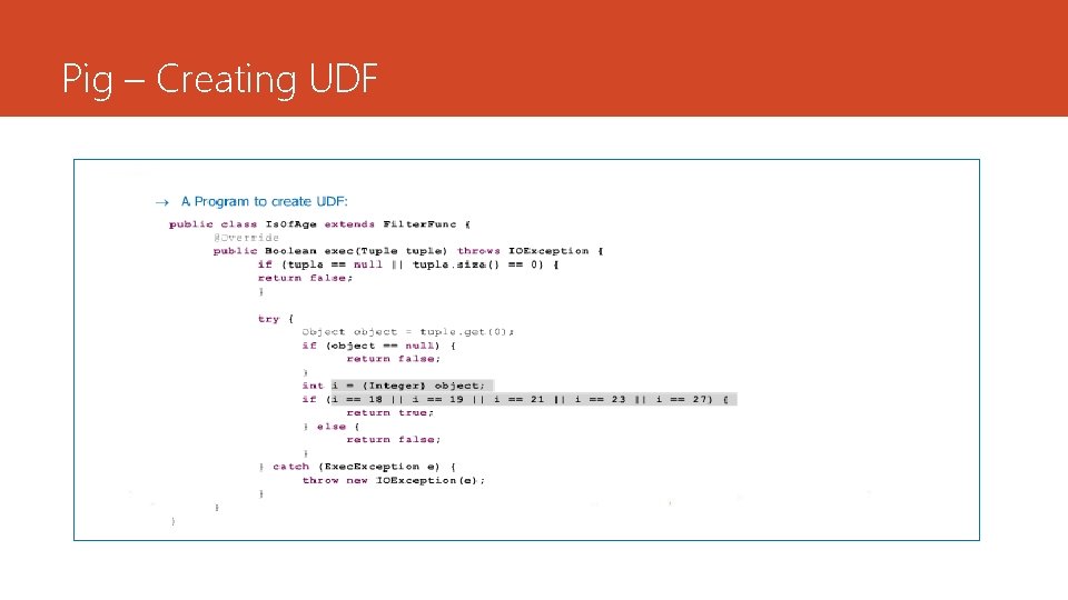 Pig – Creating UDF 
