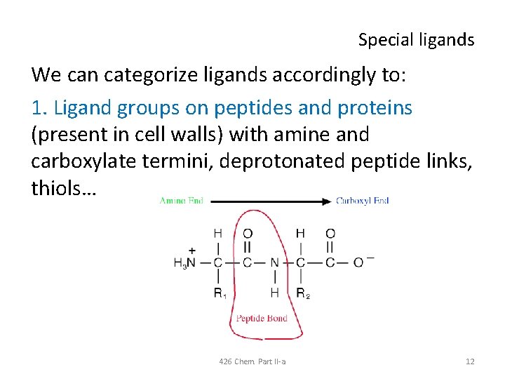 426 Chem Bioinorganic Chemistry Part II Transport and