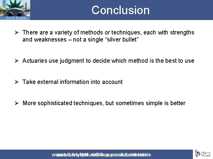 Conclusion Ø There a variety of methods or techniques, each with strengths and weaknesses