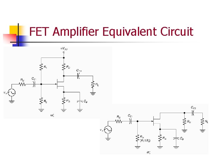 FET Amplifier Equivalent Circuit 