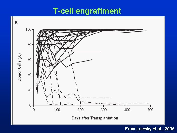 T-cell engraftment From Lowsky et al. , 2005 