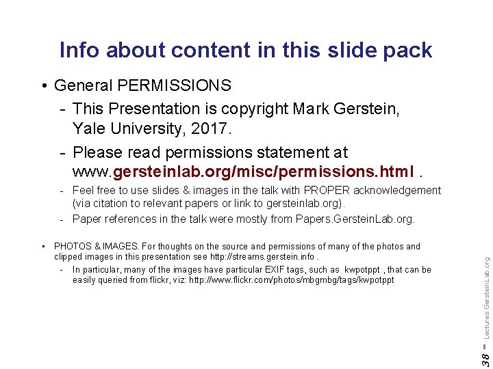 Info about content in this slide pack • General PERMISSIONS - This Presentation is