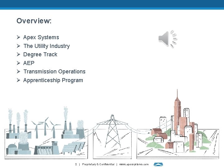 Overview: • • . Ø Ø Ø . Apex Systems The Utility Industry Degree