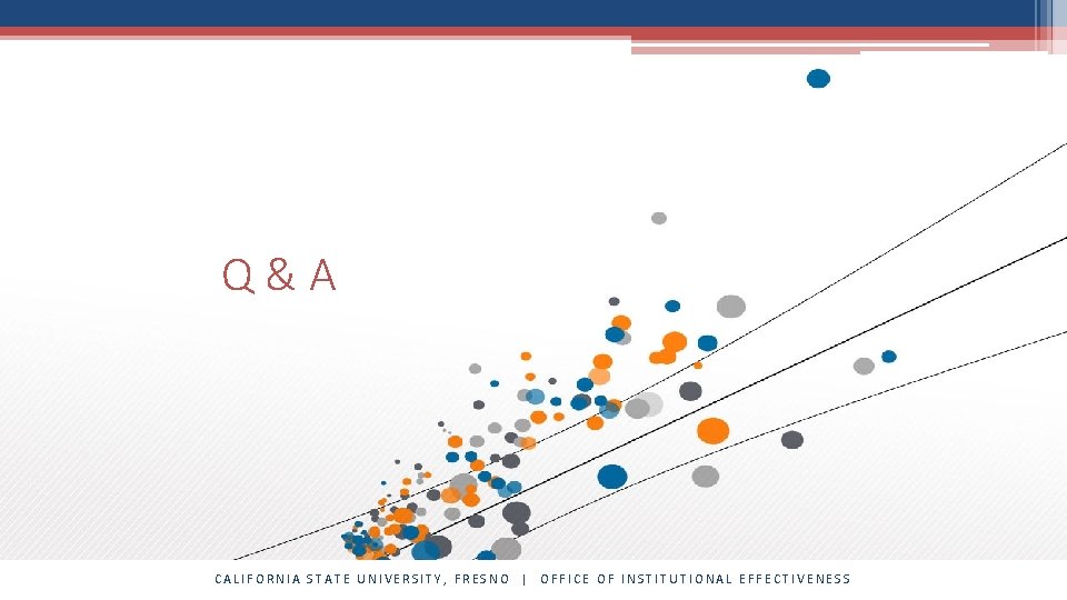 Q&A CALIFORNIA STATE UNIVERSITY, FRESNO | OFFICE OF INSTITUTIONAL EFFECTIVENESS 