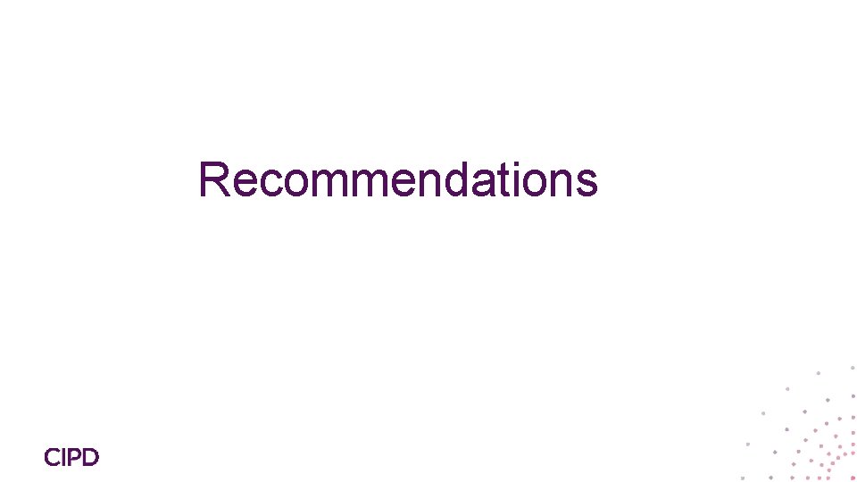 Recommendations 