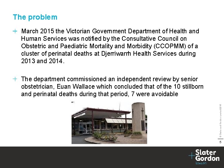 The problem March 2015 the Victorian Government Department of Health and Human Services was