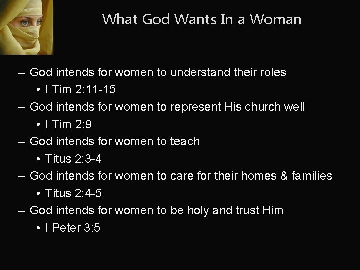 What God Wants In a Woman – God intends for women to understand their