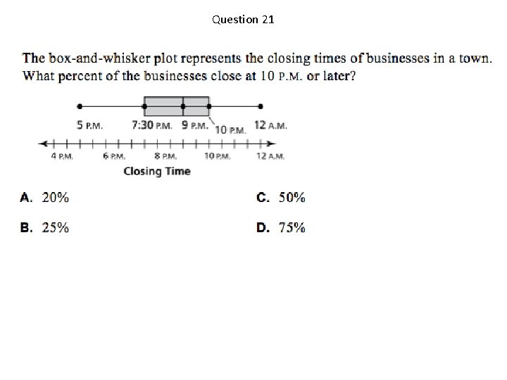 Question 21 