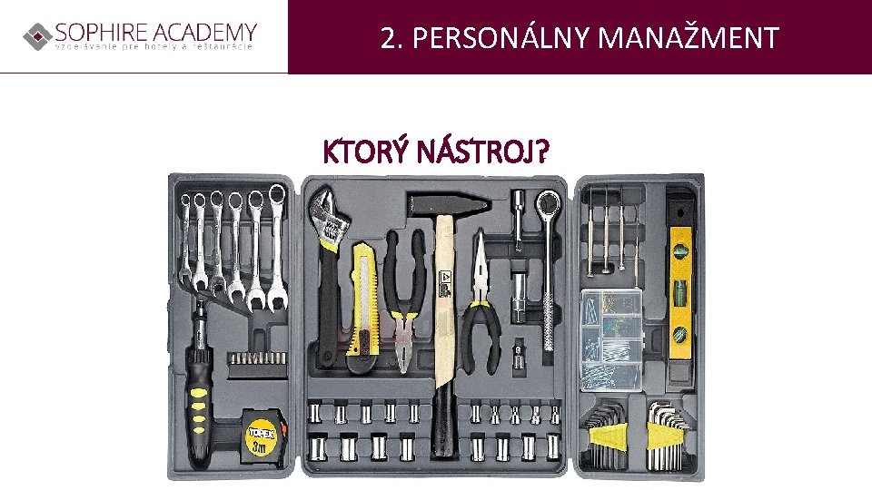 2. PERSONÁLNY MANAŽMENT KTORÝ NÁSTROJ? 