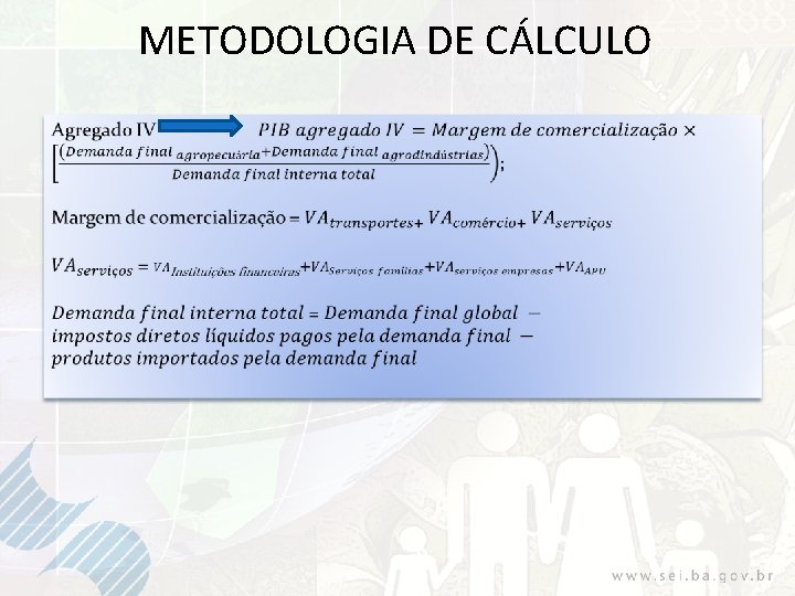 METODOLOGIA DE CÁLCULO 